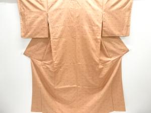 麻の葉模様織出し手織り紬着物